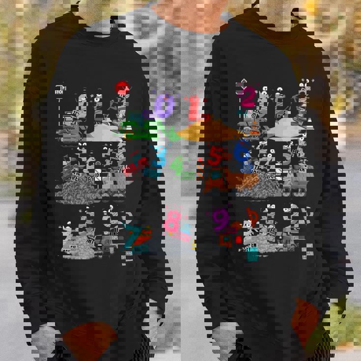 数学の日のコスチューム アイデアに数字付き キッズ 数学 数字 スウェットシャツ 彼への贈り物