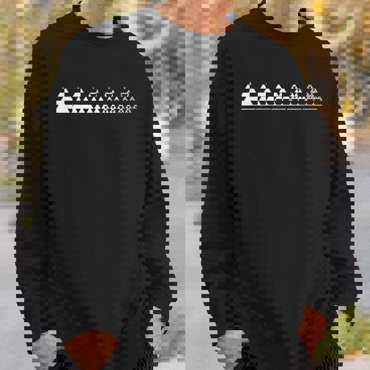 数学シェルピンスキーの三角形フラクタル幾何学数学 スウェットシャツ 彼への贈り物