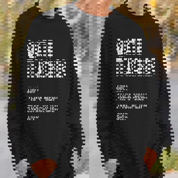 数学先生 定義シャツ 学校の初日 スウェットシャツ 彼への贈り物