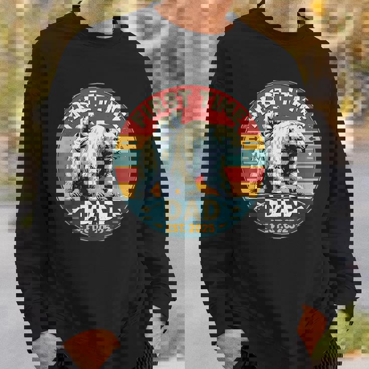 新しいお父さんと赤ちゃん熊の初めての父の日エスト2025 スウェットシャツ 彼への贈り物