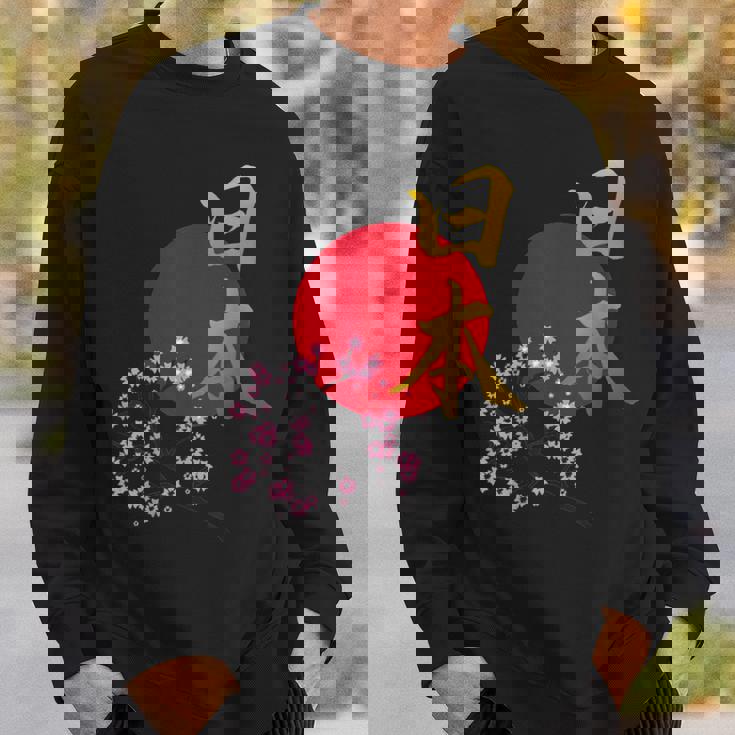 日本- 書道アート 伝統的なデザイン、ユニークなお土産 スウェットシャツ 彼への贈り物