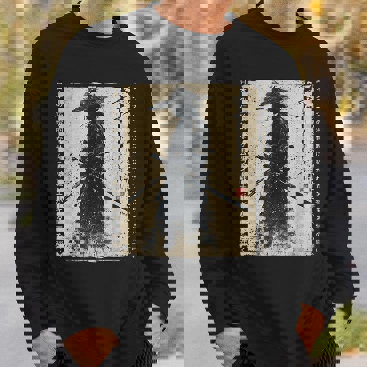 日本 武士 武士 戦闘機 浮世 墨絵 侍 スウェットシャツ 彼への贈り物