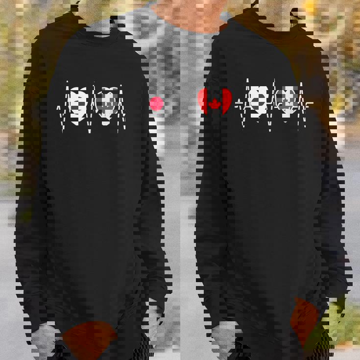 日本とカナダ カナダ国旗 国旗 スウェットシャツ 彼への贈り物