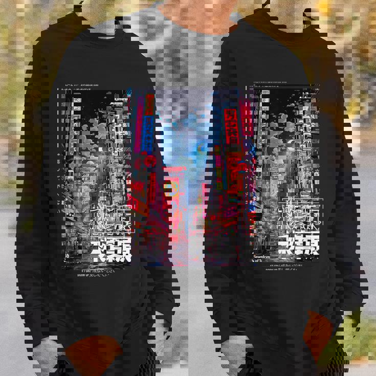 日本のストリートウェア レトロエステ 秋葉原 東京グラフィック スウェットシャツ 彼への贈り物