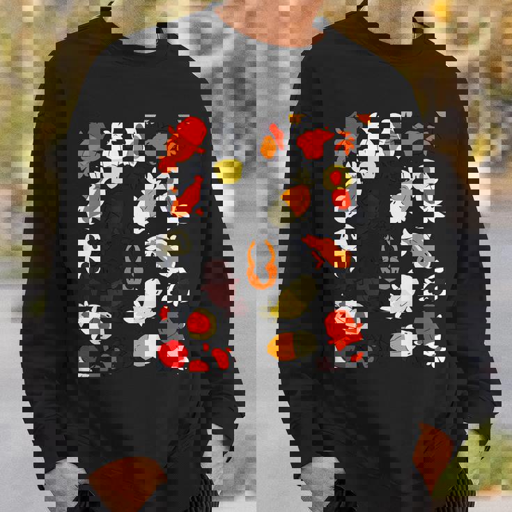 日本のランチュウ 金魚グラフィック スウェットシャツ 彼への贈り物