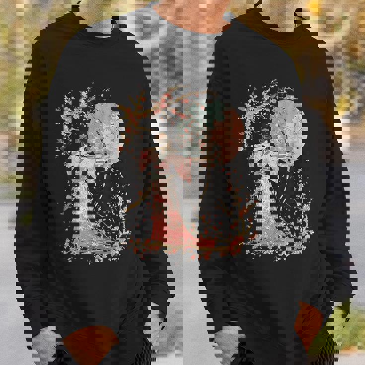 日本の伝統的な弓道アーチェリーアート桜のデザイン。 スウェットシャツ 彼への贈り物