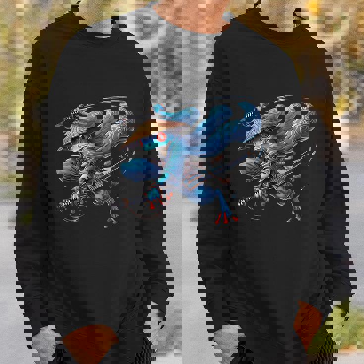 日本の侍カエルの戦士忍者ヴィンテージtシャツ メンズ スウェットシャツ 彼への贈り物