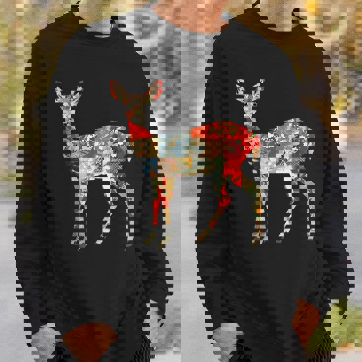 日本の折り紙 奈良鹿日本ファン向け 奈良鹿 スウェットシャツ 彼への贈り物