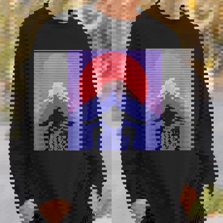 日本の相撲力士は、日本のマワシで 富士山の美学 スウェットシャツ 彼への贈り物