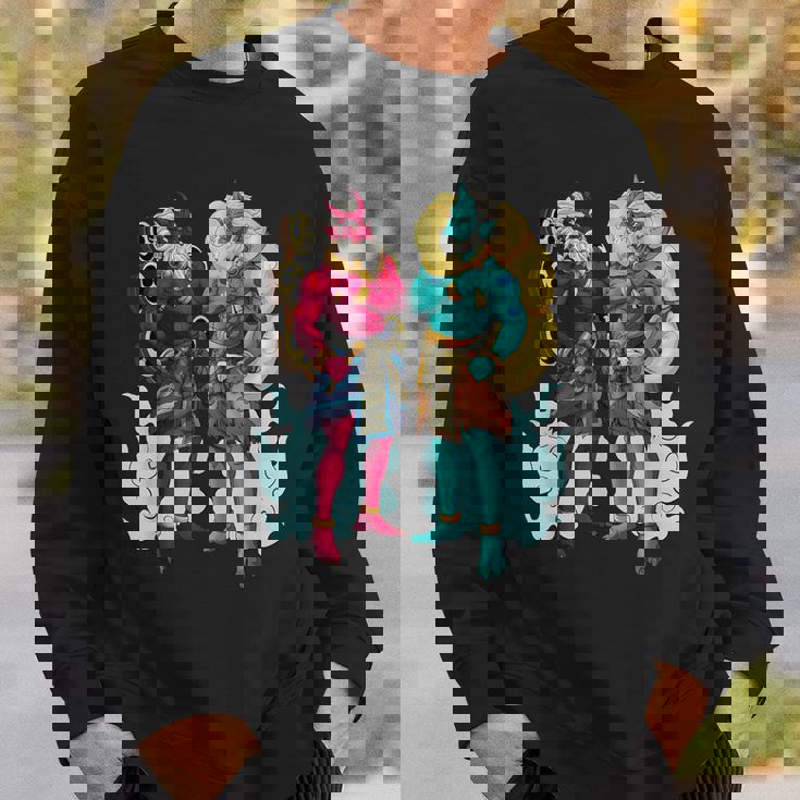 日本の神々 風神と雷神 スウェットシャツ 彼への贈り物