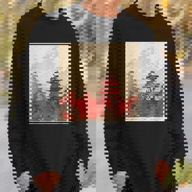 日本アジア アジア 日本風 ヴィンテージ レトロ 自然 スウェットシャツ 彼への贈り物