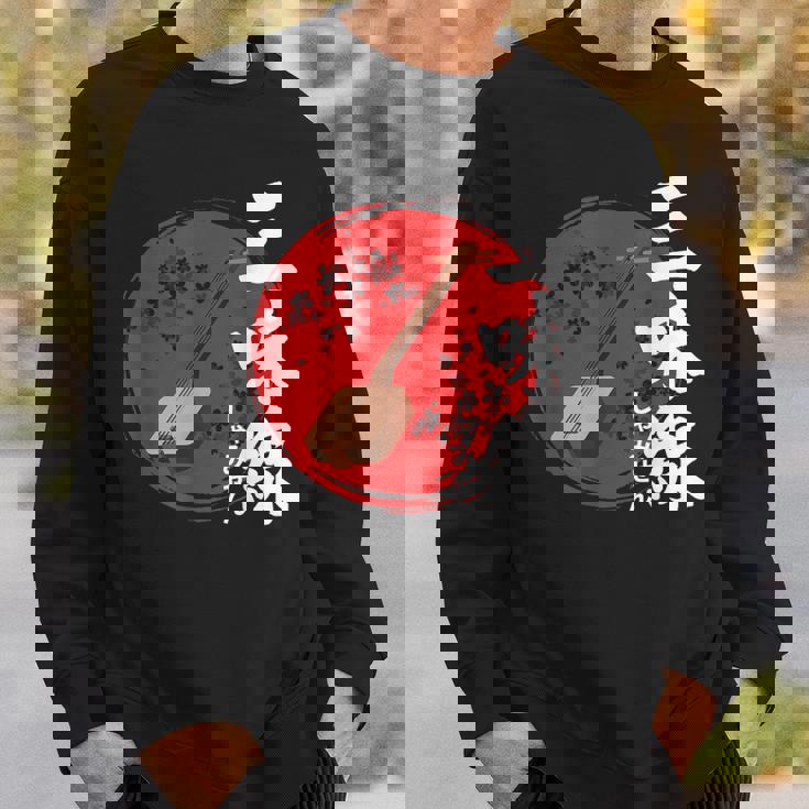 日本三味線 伝統楽器 スウェットシャツ 彼への贈り物