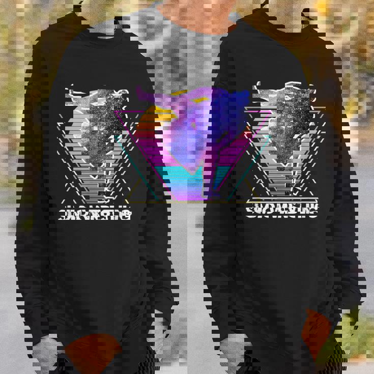 日本相撲 レトロベイパーウェイブ90s 相撲リンガー スウェットシャツ 彼への贈り物