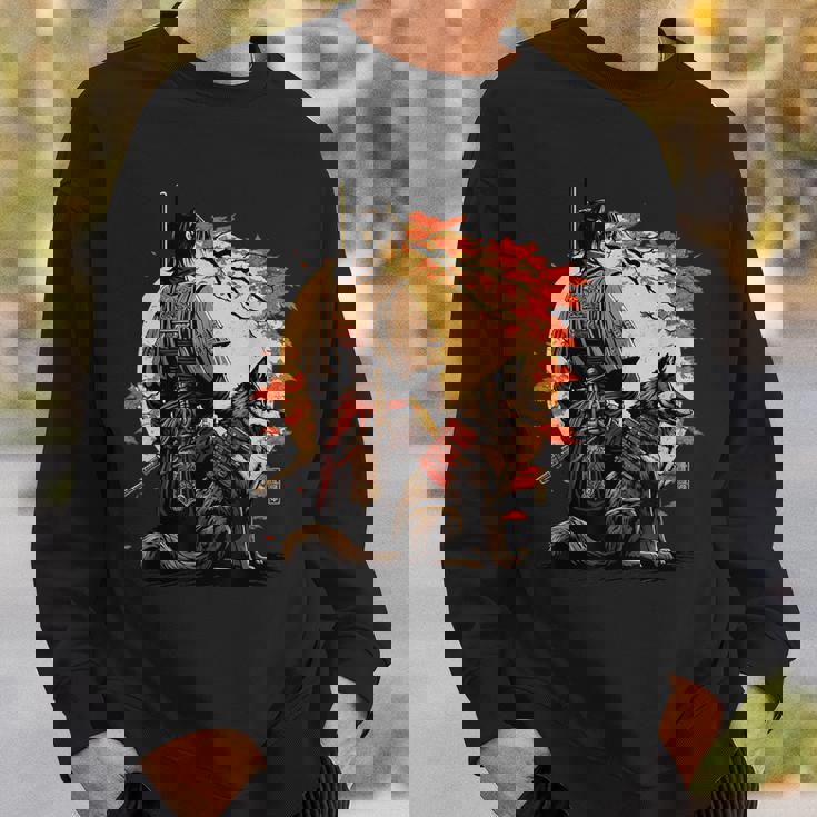 日本美術 忍者 浮世絵 アニメ風 侍 改 健 スウェットシャツ 彼への贈り物