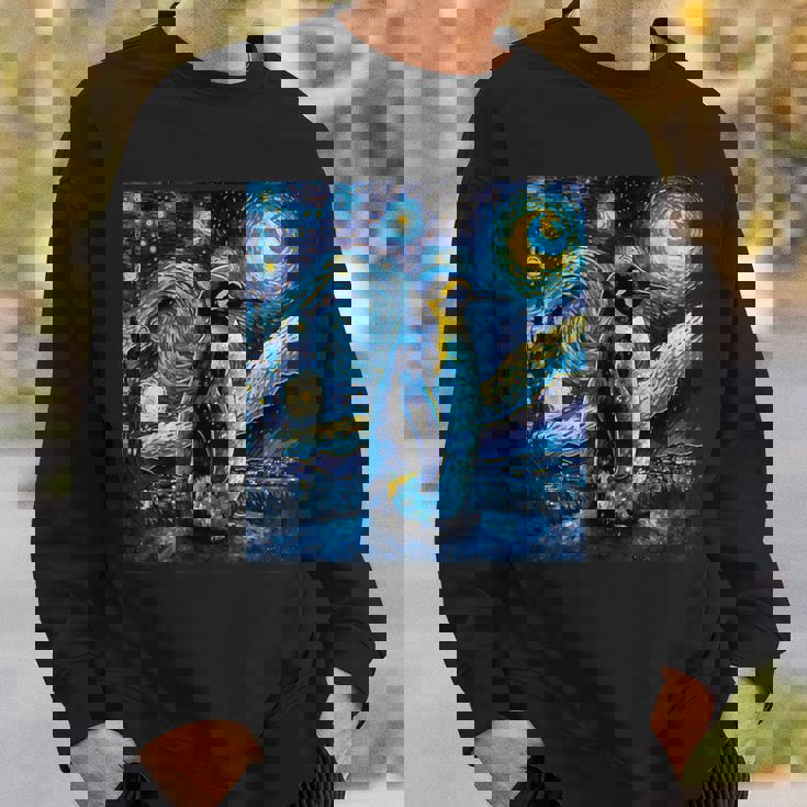 星月夜 ヴィンセント・ヴァン・ゴッホ 絵画 ペンギン スウェットシャツ 彼への贈り物