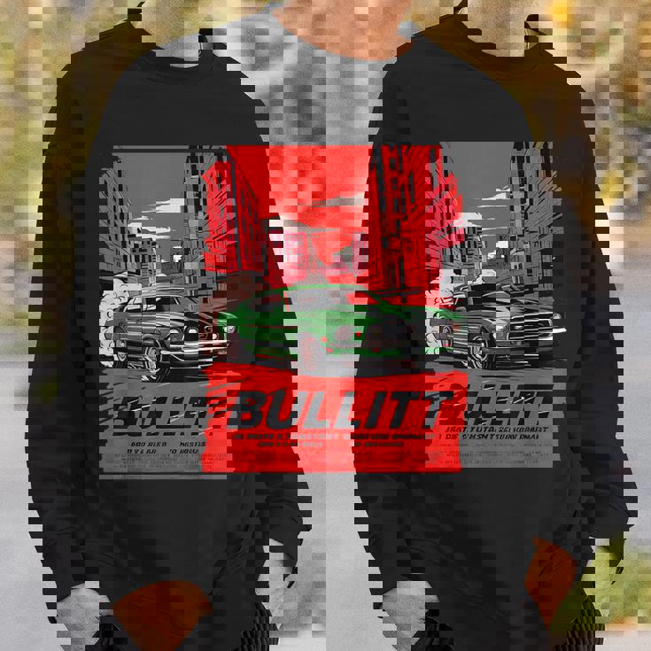 映画 ブリット マッスルカー イラスト スウェットシャツ 彼への贈り物