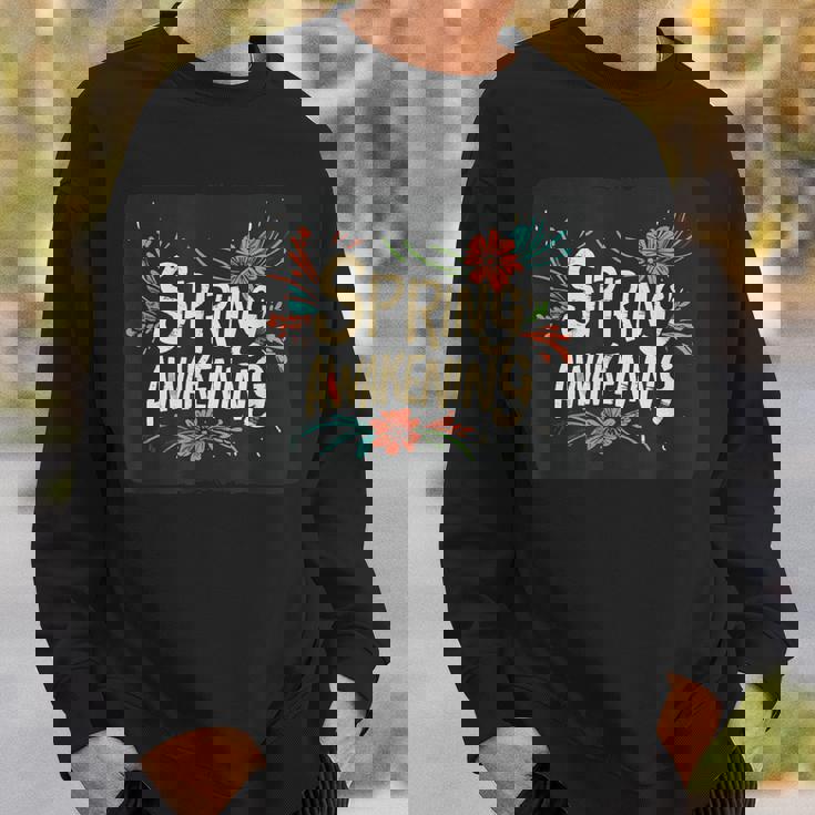 春の目覚めのスピーチデザインの面白いコスチューム。 スウェットシャツ 彼への贈り物