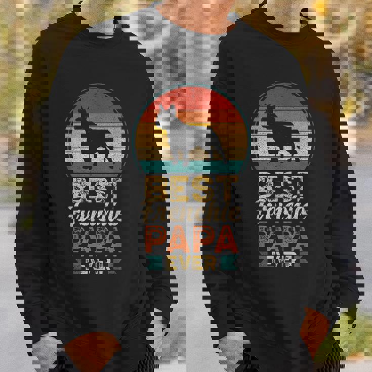 最高のフレンチ・パパ フレンチ・ブルドッグ スウェットシャツ 彼への贈り物