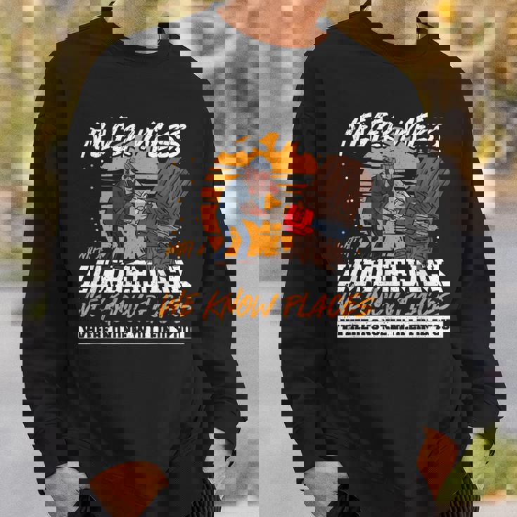 木こりを汚さない面白いロギング引用 スウェットシャツ 彼への贈り物