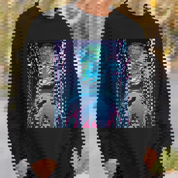 未来都市美学宇宙ハイテクホーム スウェットシャツ 彼への贈り物