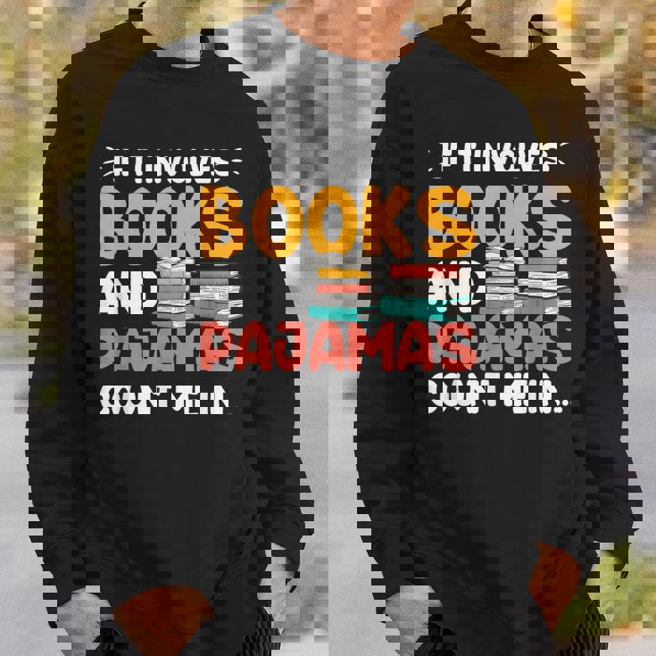 本やパジャマが関係するなら、おもしろい本好きの言葉 スウェットシャツ 彼への贈り物