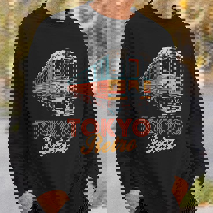 東京 レトロ 電車 日本 ヴィンテージ 列車 旅行 お土産 スウェットシャツ 彼への贈り物