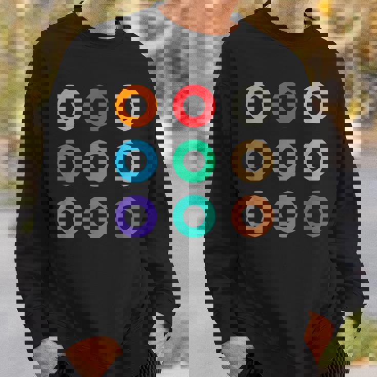 東京の地下鉄 カラー 色 マーク 丸【電車ファン】鉄道【変なtシャツ屋さん】メトロ 面白い ポップ スウェットシャツ 彼への贈り物