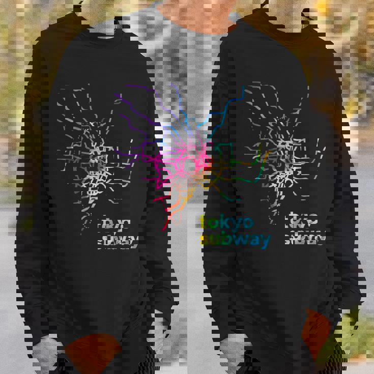 東京都メトロ地下鉄地図レトログルービー スウェットシャツ 彼への贈り物