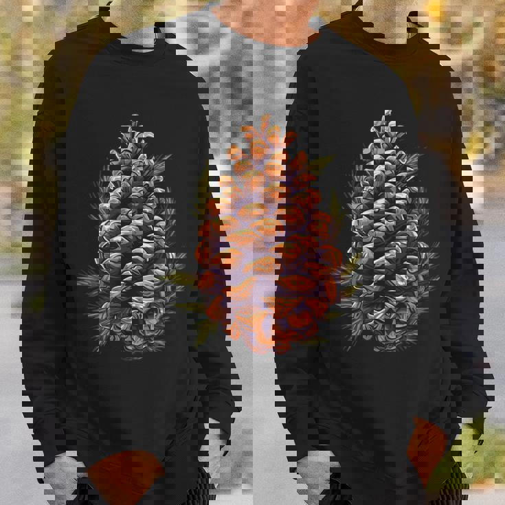 松ぼっくり好きのための涼しい秋の季節 スウェットシャツ 彼への贈り物