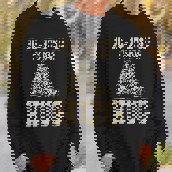 柔術ファイター Its How I Hug スウェットシャツ 彼への贈り物