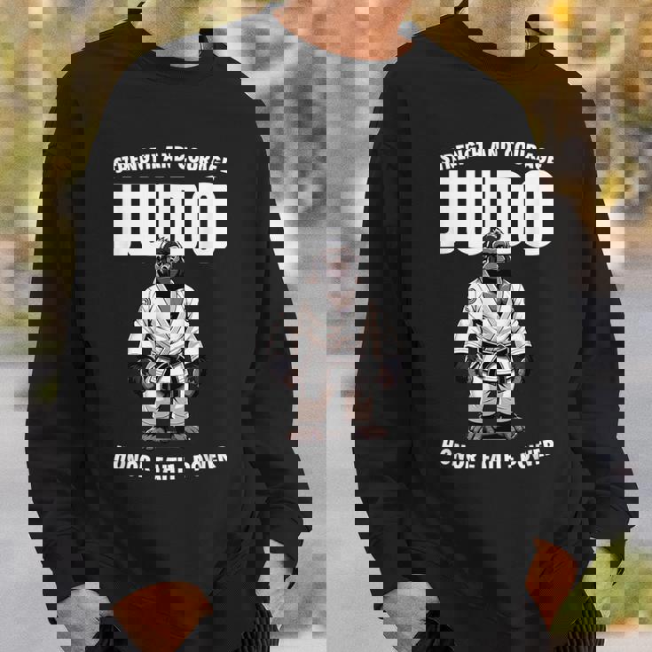 柔道ゴリラ かわいい日本の柔道家 スウェットシャツ 彼への贈り物