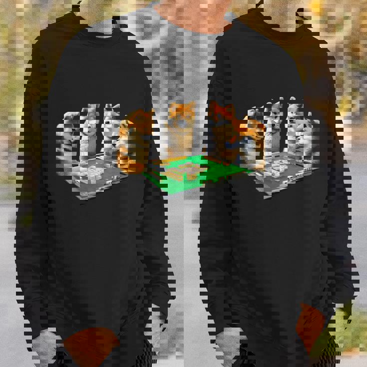 柴犬 イヌ 麻雀 面白いtシャツ 犬 文字入り メンズ おもしろ 面白い 服 おもしろグッズ ネタ 雀士 長袖tシャツ スウェットシャツ 彼への贈り物