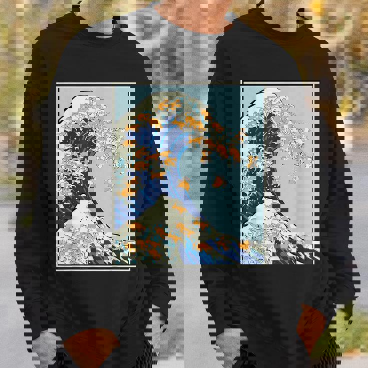 柴犬 大波 日本 神奈川 北斎 犬 動物 スウェットシャツ 彼への贈り物