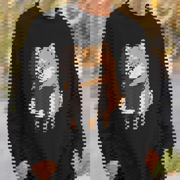 柴犬ハグ スウェットシャツ 彼への贈り物