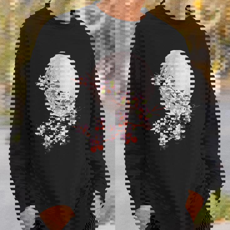 桜 花 満月 さくら 日本文化 スウェットシャツ 彼への贈り物