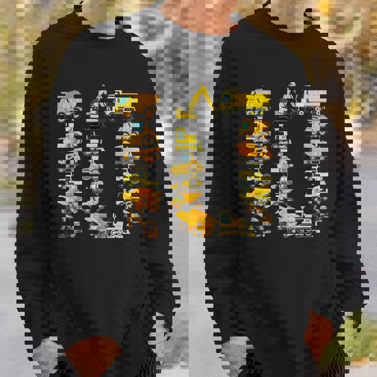楽しい建設トラック 10歳の誕生日パーティー 男の子 10歳 スウェットシャツ 彼への贈り物