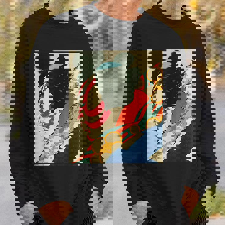 歌舞伎 かぶき 役者 日本美術 浮世絵 役者絵 名取春仙 七世松本幸四郎 梅王 スウェットシャツ 彼への贈り物