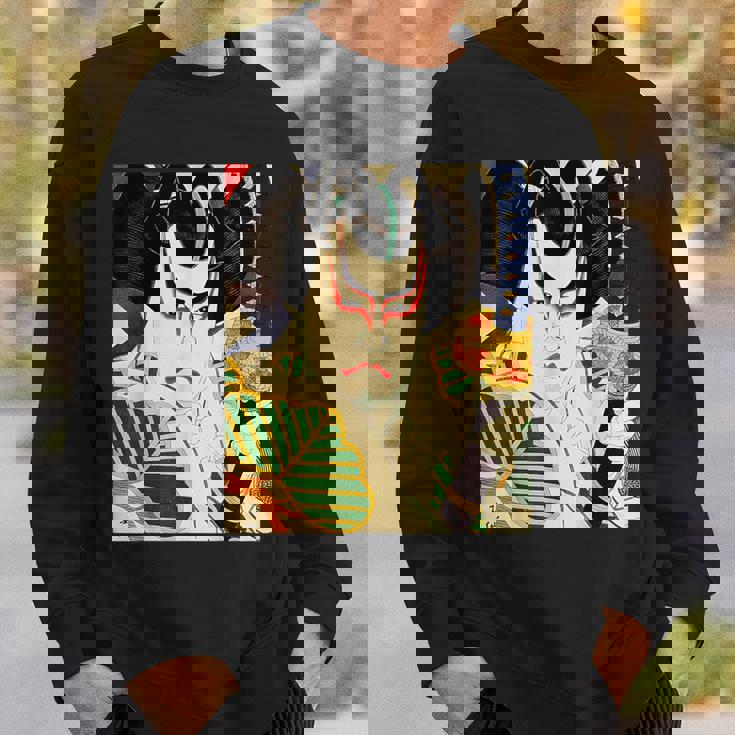 歌舞伎 かぶき 役者 日本美術 浮世絵 役者絵 名取春仙 六世坂東彦三郎 舎人松王丸 スウェットシャツ 彼への贈り物