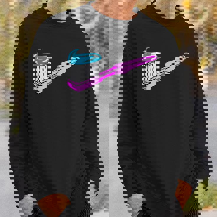 歯磨き粉付きピンク歯ブラシ スウェットシャツ 彼への贈り物