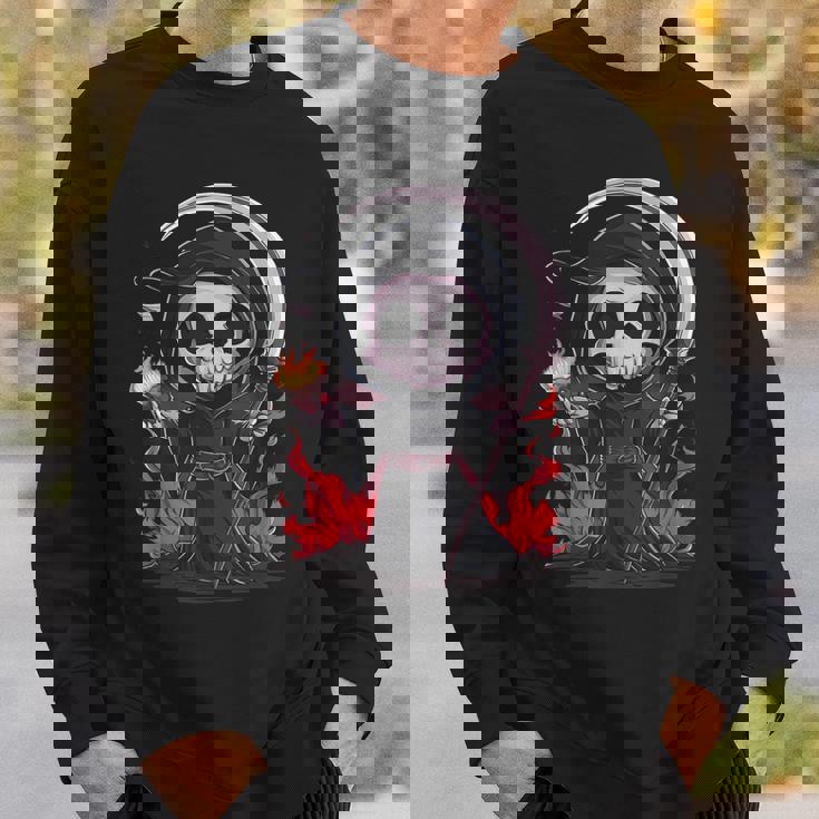 死神 スケルトン ハロウィン コスチューム 不気味 怖い スウェットシャツ 彼への贈り物