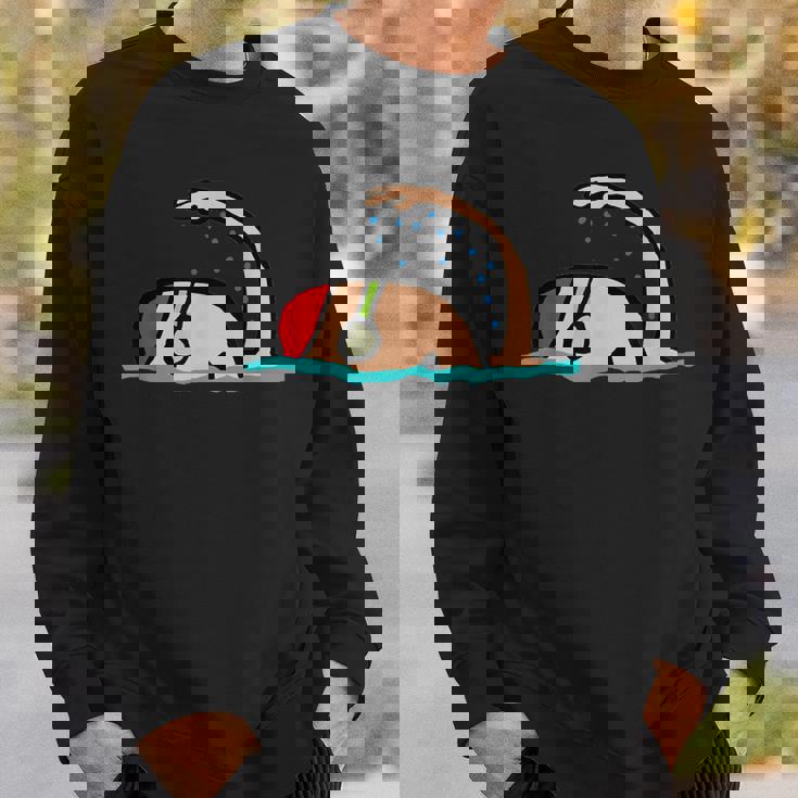 水泳。 スウェットシャツ 彼への贈り物