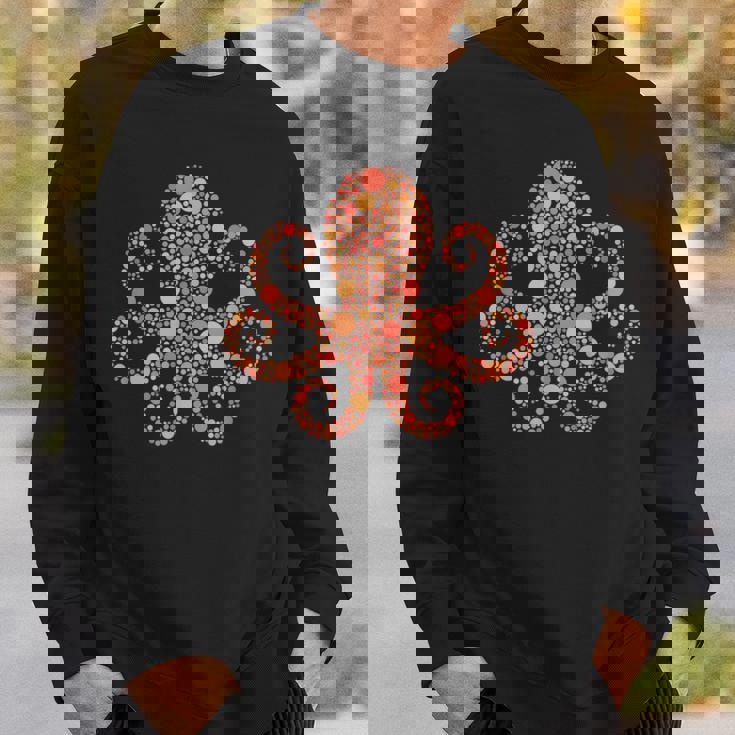 水玉タコtシャツ 楽しいオレンジ国際ドットデー スウェットシャツ 彼への贈り物