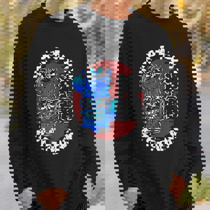 沖縄 ジャパン シーサー 守護ライオンズ 沖縄 日本語 漢字 スウェットシャツ 彼への贈り物