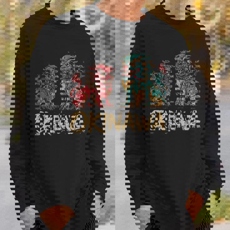 沖縄ジャパン シーサーガーディアンライオンズ 沖縄 日本土産 スウェットシャツ 彼への贈り物