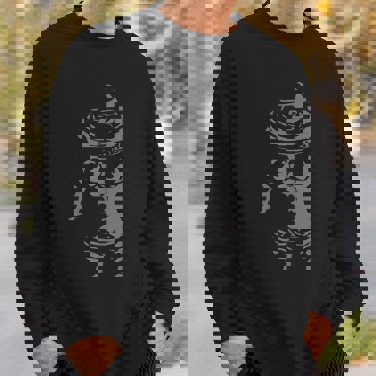 浮かび上がる山形土偶。土偶 山形土偶 縄文 宇宙人 かわいい シュール スウェットシャツ 彼への贈り物