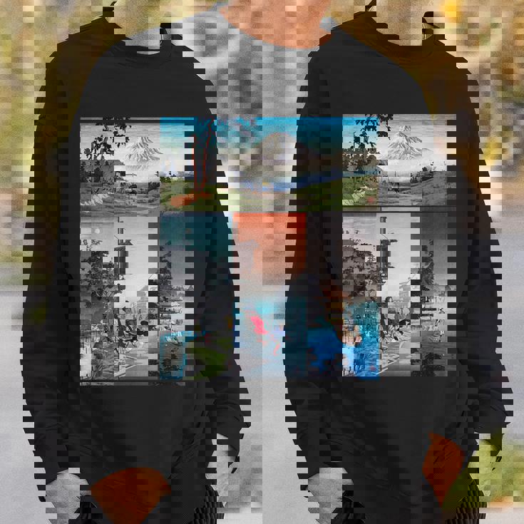 浮世絵 富士山 日本画 版画 名作 アート 絵画 メンズ レディース 面白い 服 美術 おもしろ スウェットシャツ 彼への贈り物