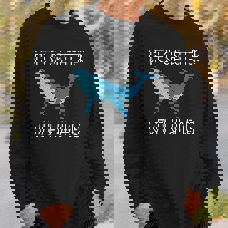 海 自然を愛する人 鯨のいる生活 スウェットシャツ 彼への贈り物