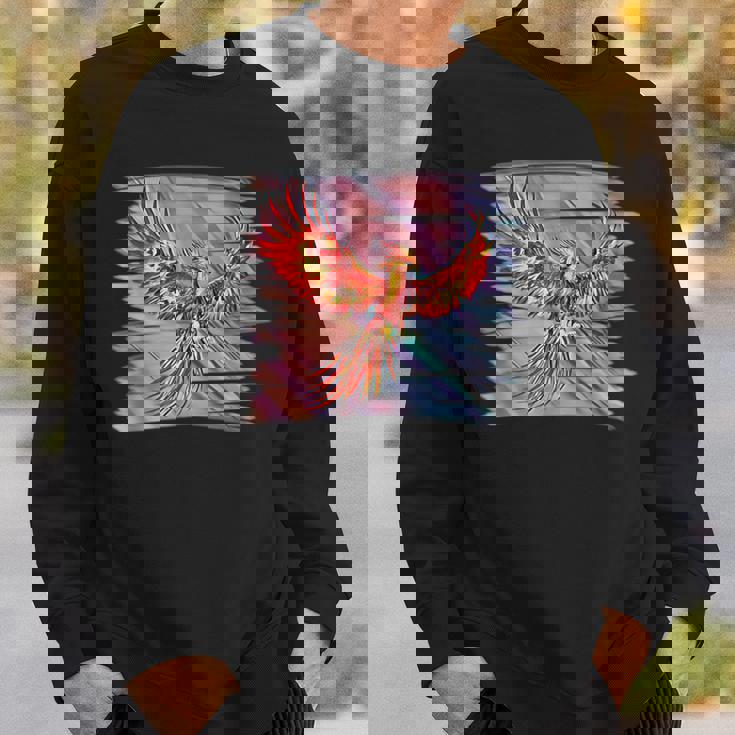 灰からのフェニックス 不死鳥 フェニックス 鳳凰 神話上の生き物 火 バード スウェットシャツ 彼への贈り物