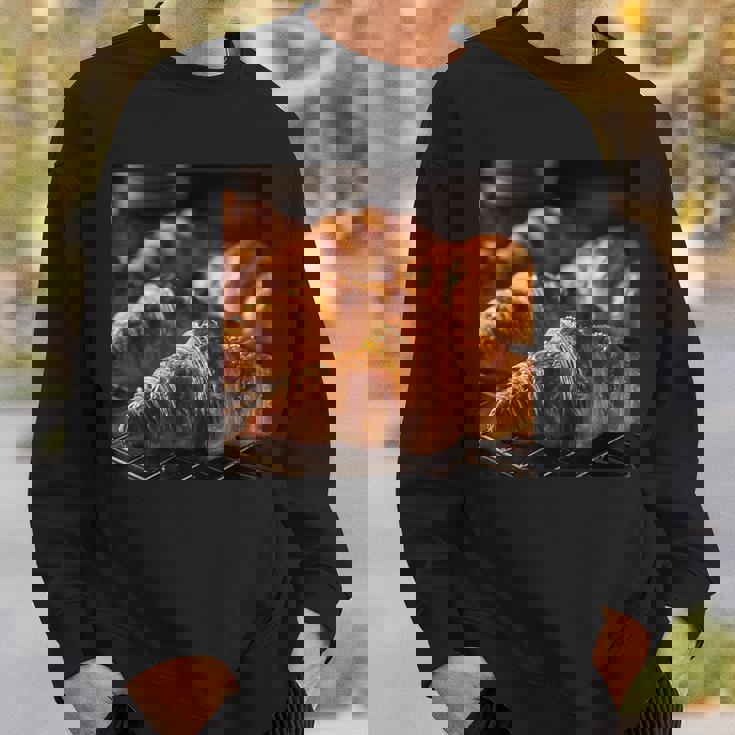 焼きたてのクロワッサン スウェットシャツ 彼への贈り物