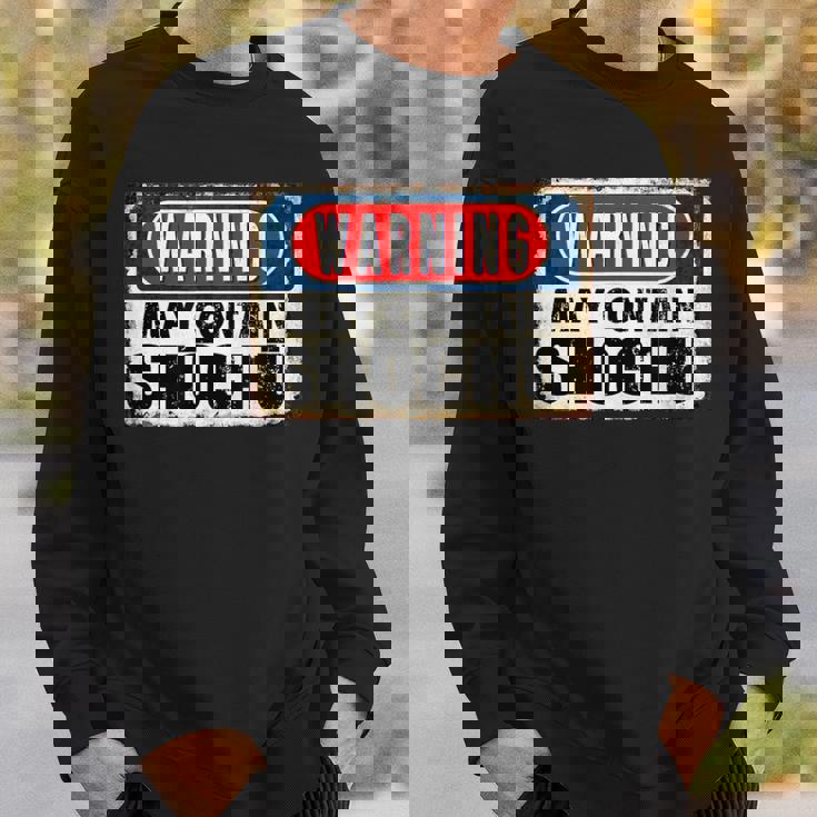 焼酎日本酒面白い警告サインが含まれている可能性があります スウェットシャツ 彼への贈り物